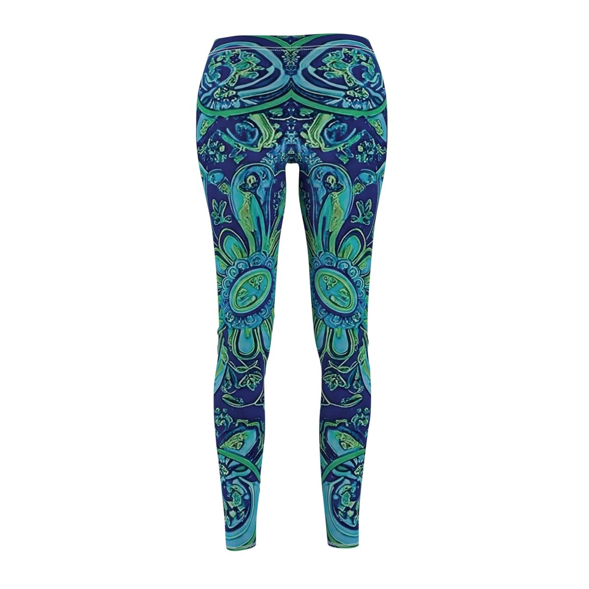 Blue and Green Paisley Leggings 12027893460587870787 Earthbound Pacific
