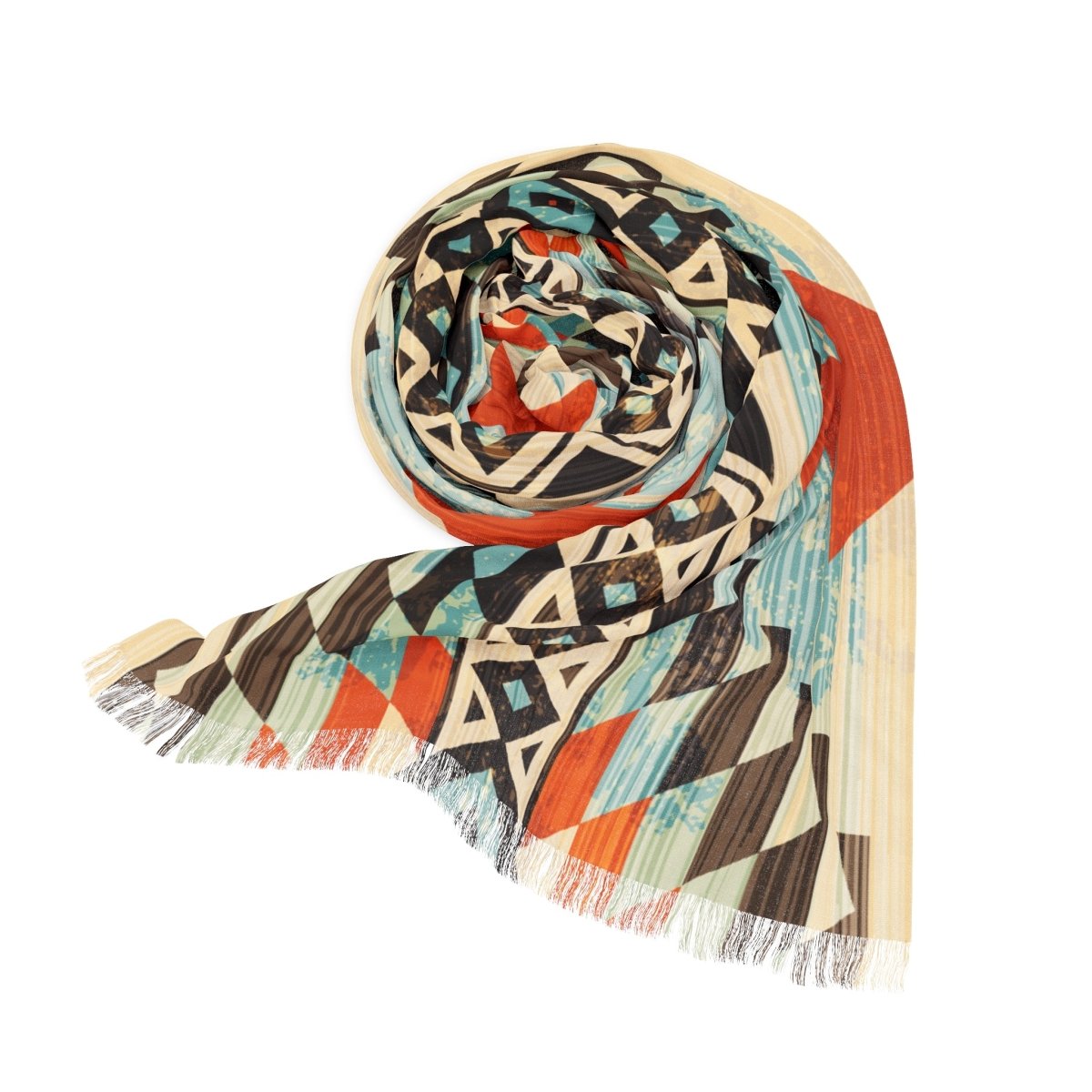 Bohemian Light Scarf - Vibrant Aztec Pattern 47363030118654689118 Earthbound Pacific