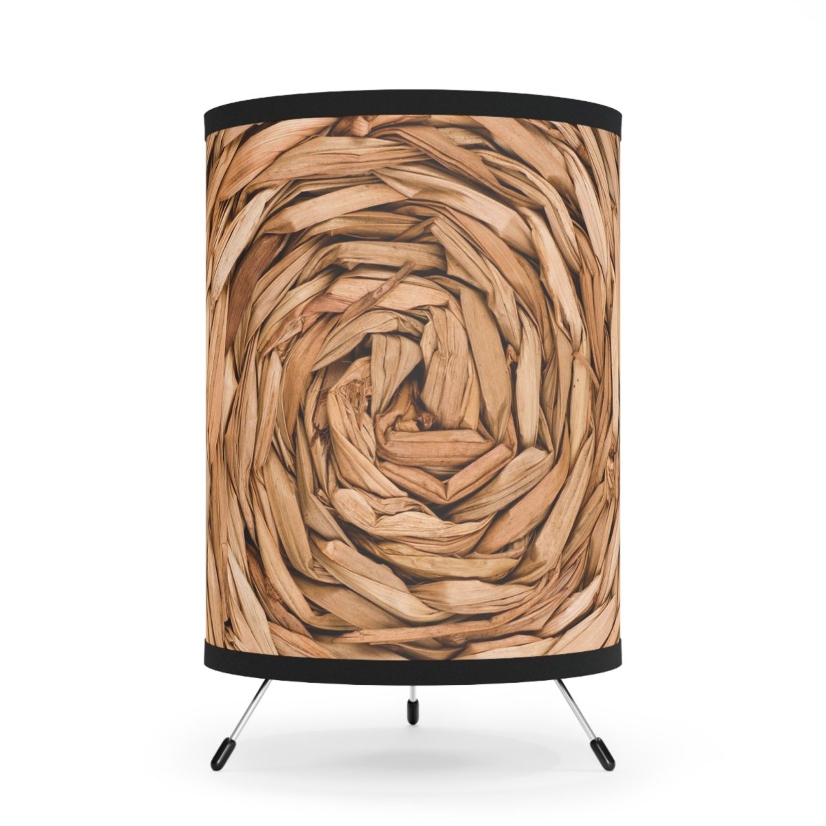 Bohemian Tripod Lamp with Natural Woven Shade Design - Perfect for Cozy Spaces 23868480233292993346 Earthbound Pacific