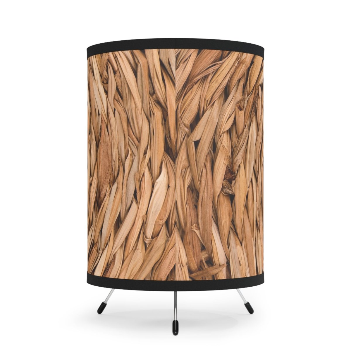 Bohemian Tripod Lamp with Natural Woven Shade Design - Perfect for Cozy Spaces 23868480233292993346 Earthbound Pacific