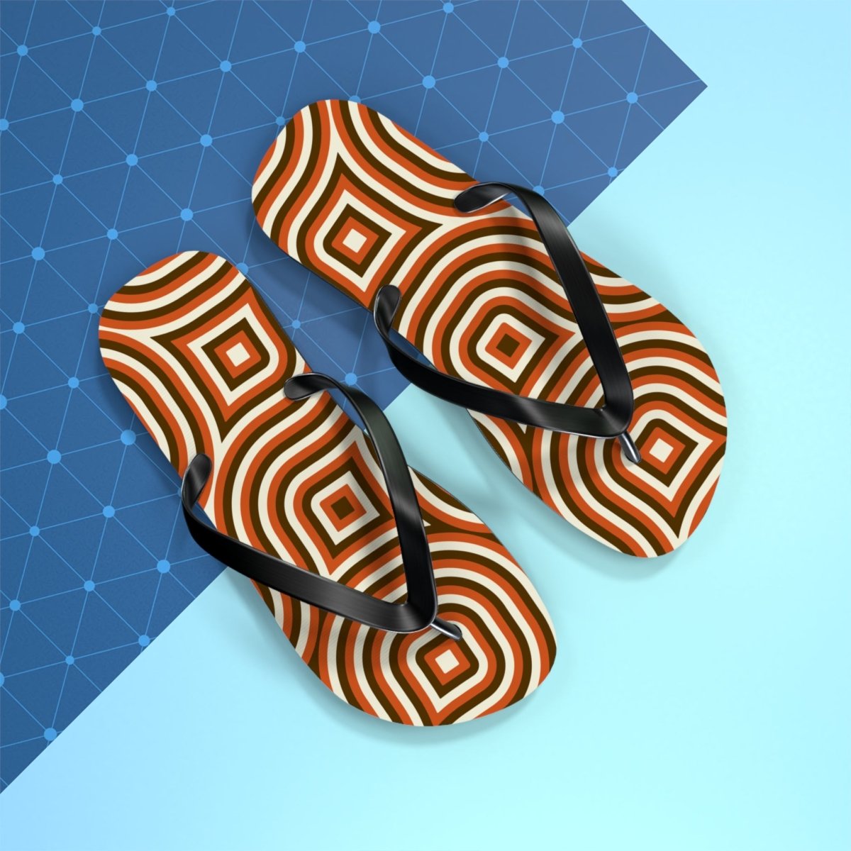 Boho Blocks Design Flip Flops 17786011213739464930 Earthbound Pacific