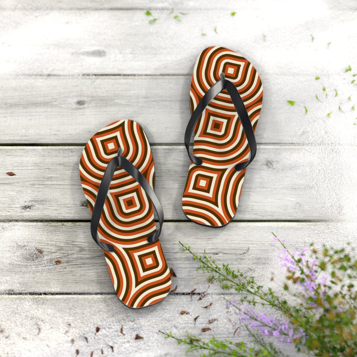 Boho Blocks Design Flip Flops 17786011213739464930 Earthbound Pacific