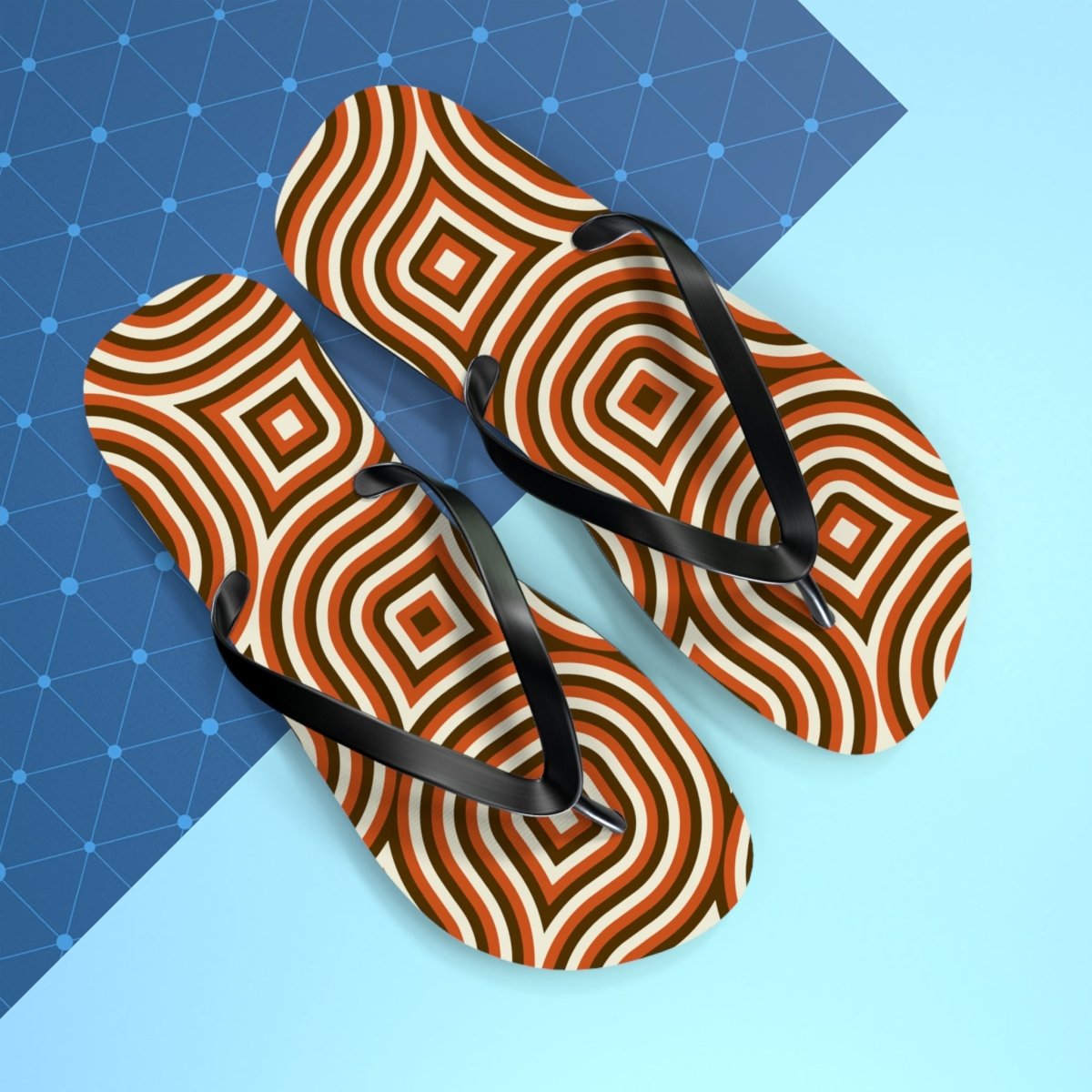 Boho Blocks Design Flip Flops 17786011213739464930 Earthbound Pacific