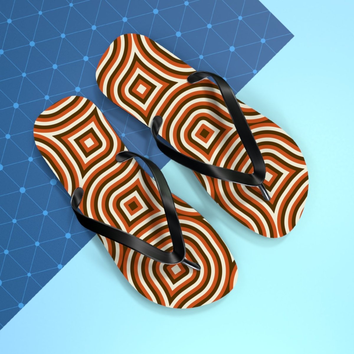 Boho Blocks Design Flip Flops 17786011213739464930 Earthbound Pacific