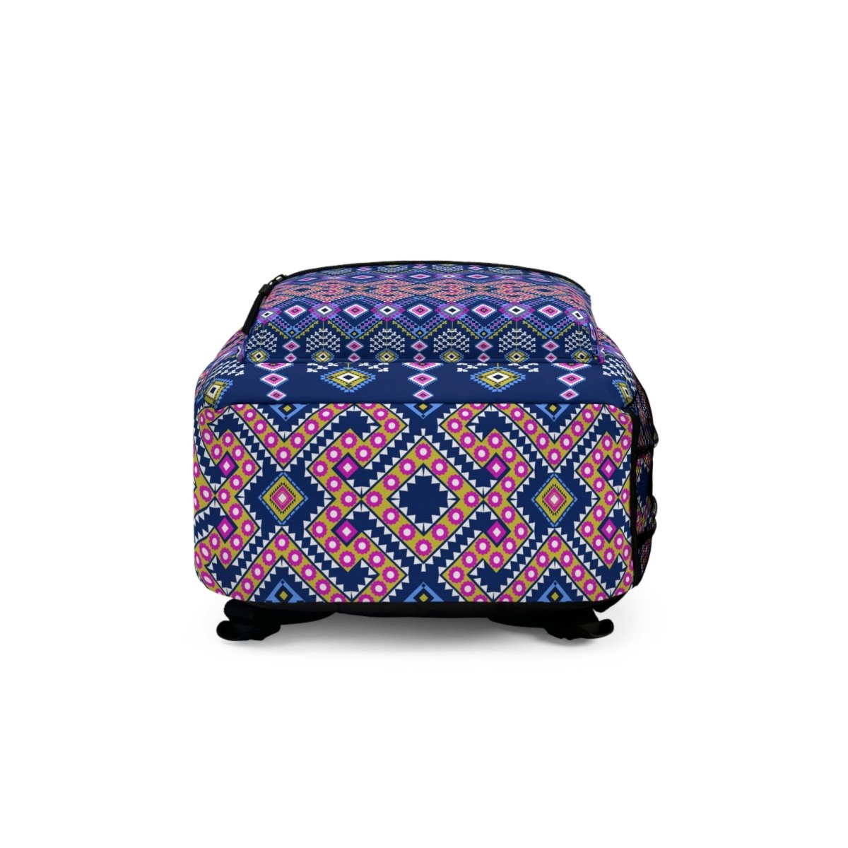 Boho Neon Geometric Backpack — Vibrant Bohemian Laptop & Travel Pack 34336865999128400675 Earthbound Pacific