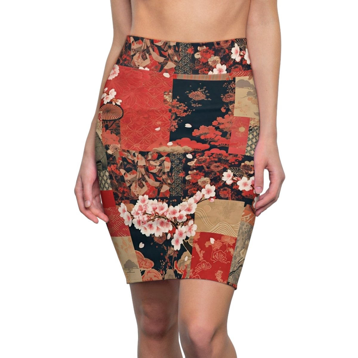 Cherry Blossom Pencil Skirt - Earthbound Pacific