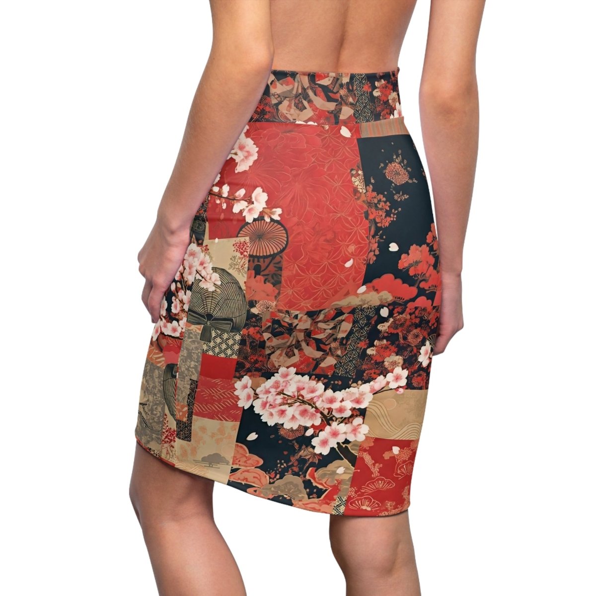 Cherry Blossom Pencil Skirt - Earthbound Pacific