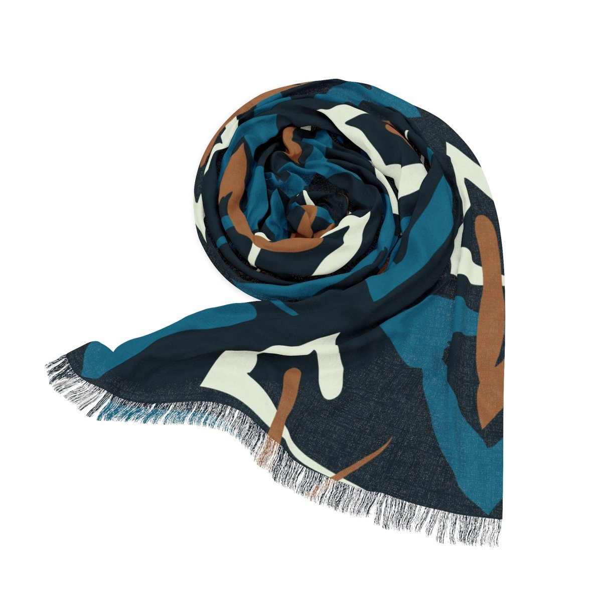 Chic Lightweight Scarf, Abstract Pattern 48832293357997219916 Earthbound Pacific