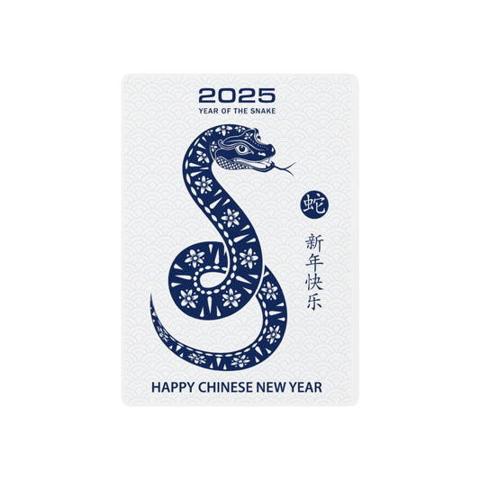 Chinese New Year Snake Poker Cards Deck, Colorful Playing Card Set for Card Game Night, Zodiac Year of the Snake Deck, Lunar New Year Gift, - Earthbound Pacific