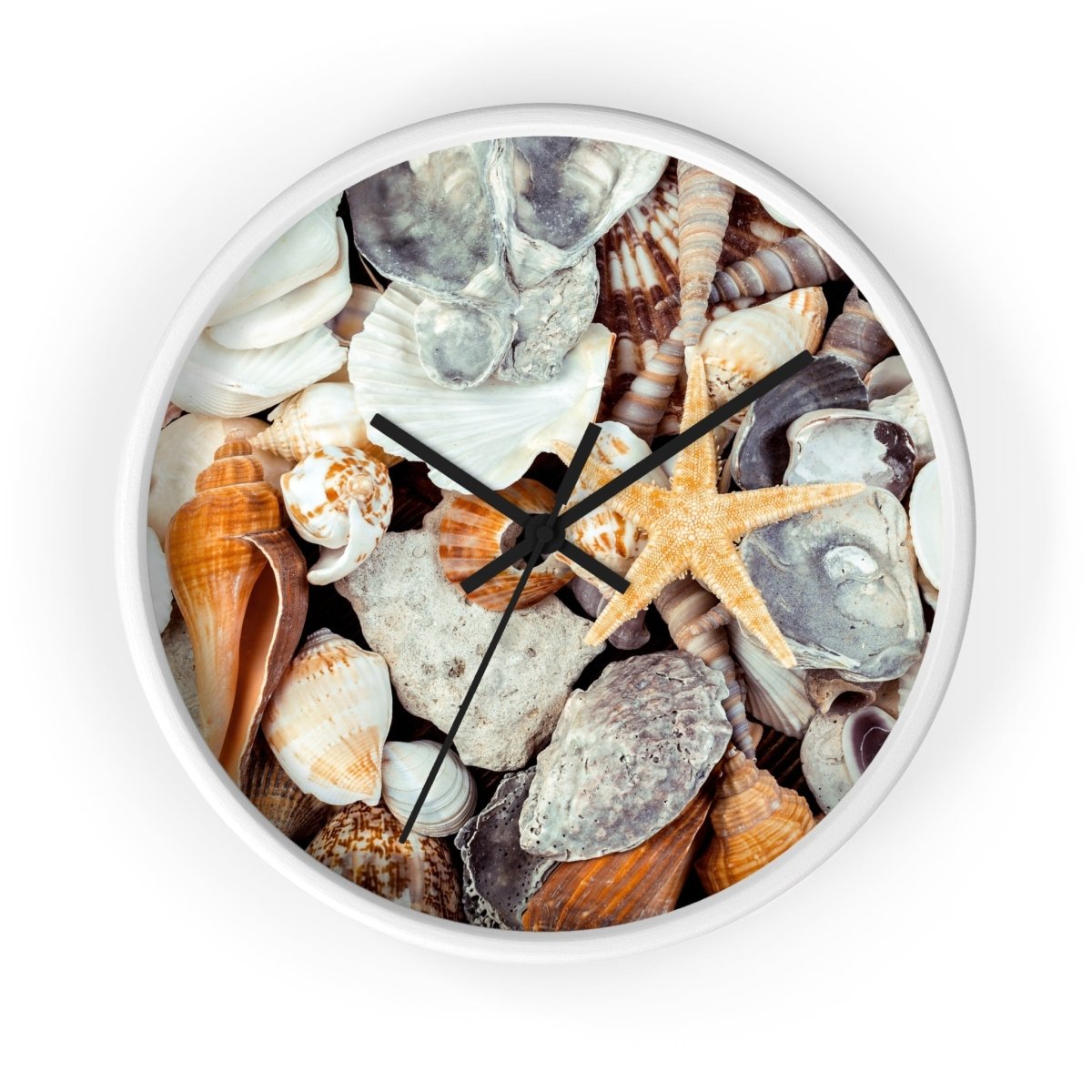 Coastal Life Wall Clock - Seashell Design for Beach Lovers 11787781776882796480 Earthbound Pacific