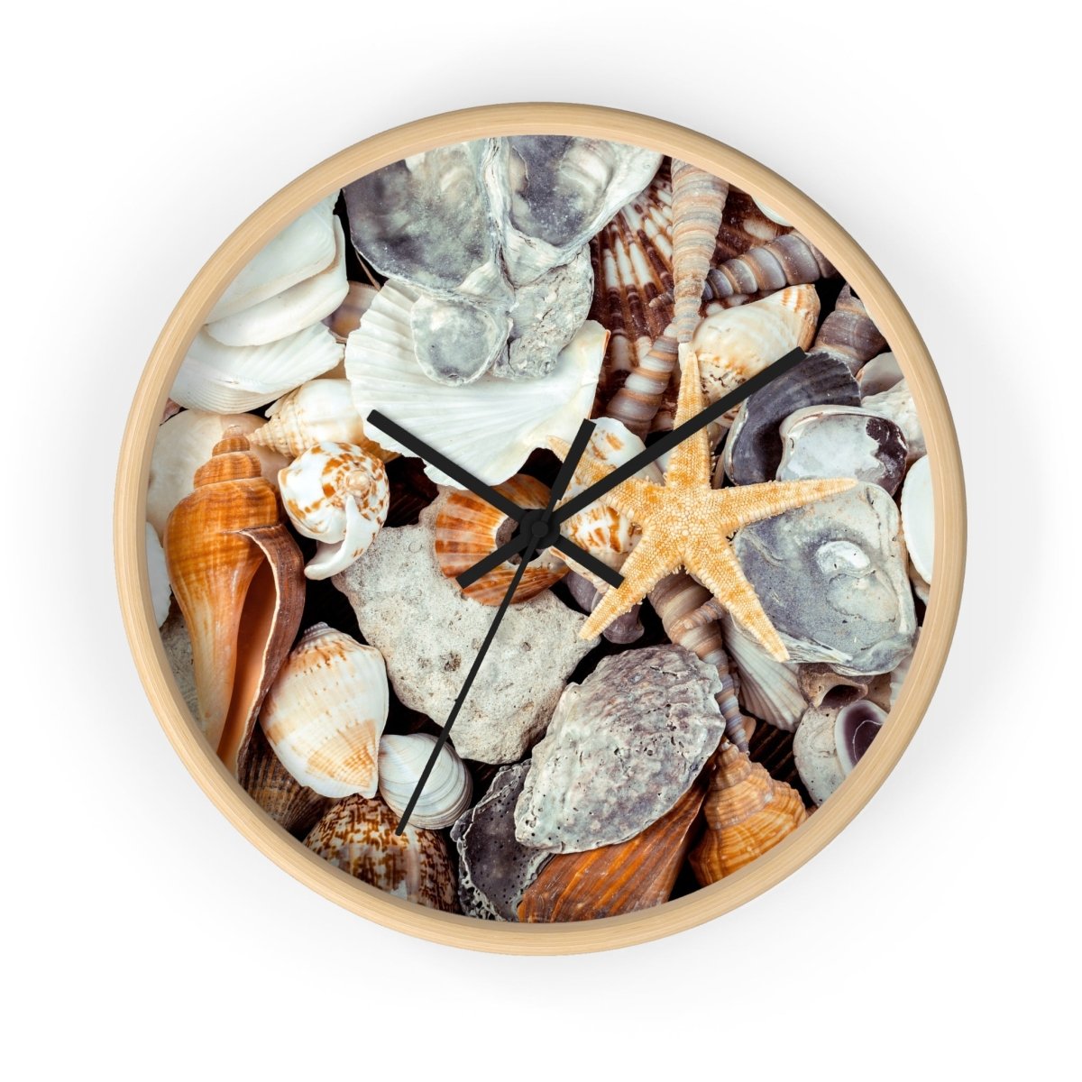 Coastal Life Wall Clock - Seashell Design for Beach Lovers 32880560667447275438 Earthbound Pacific