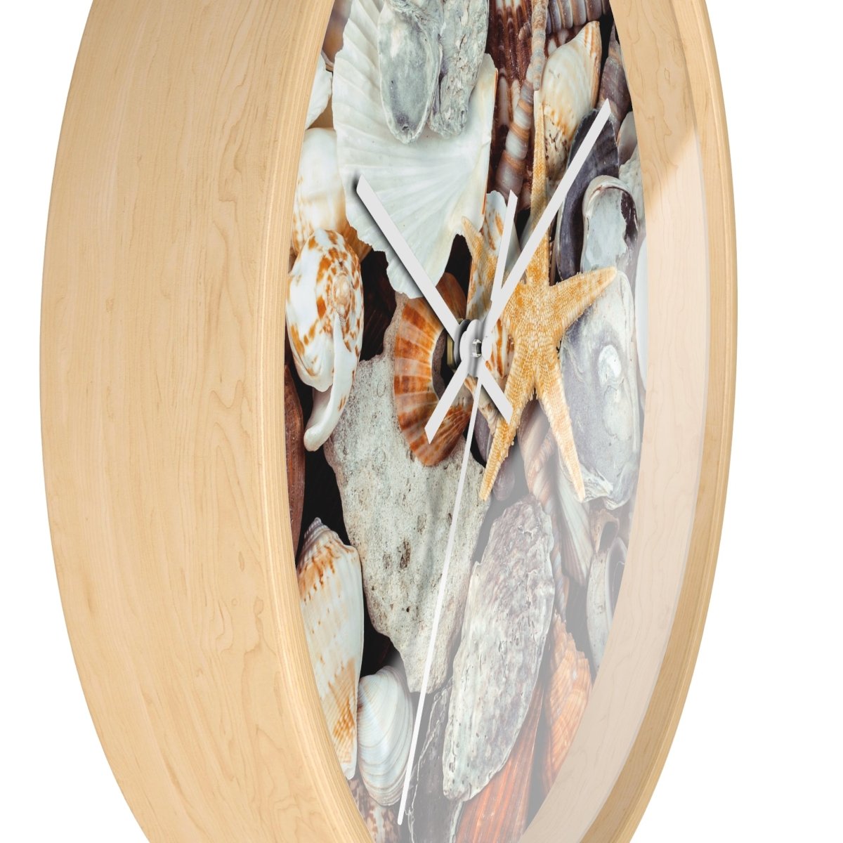 Coastal Life Wall Clock - Seashell Design for Beach Lovers 88463820084942122596 Earthbound Pacific