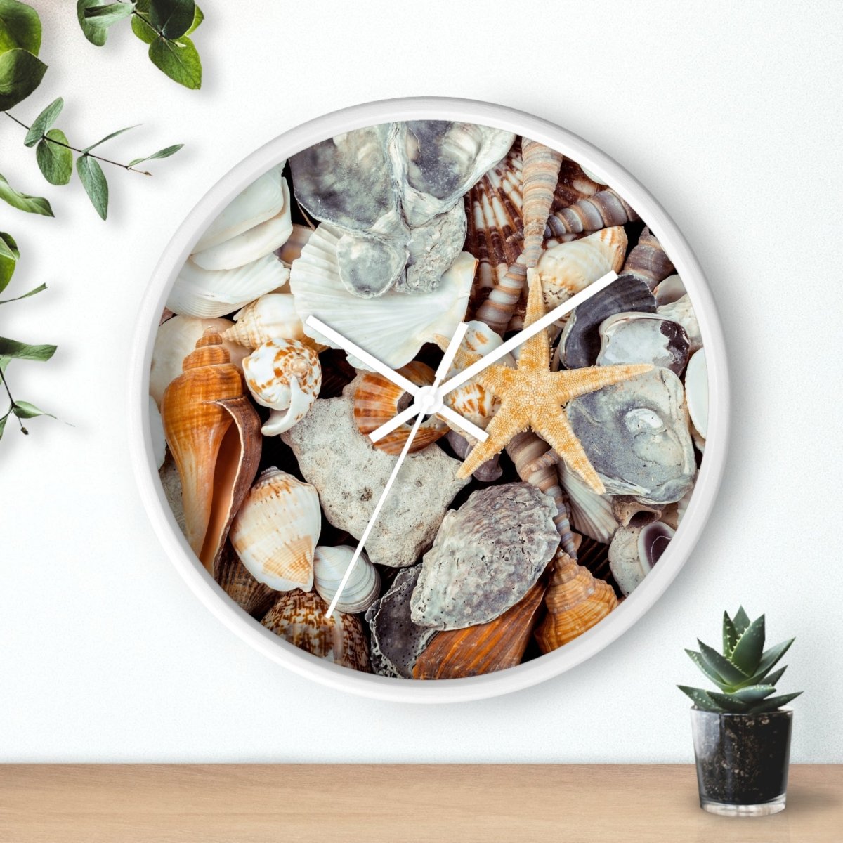 Coastal Life Wall Clock - Seashell Design for Beach Lovers 88463820084942122596 Earthbound Pacific