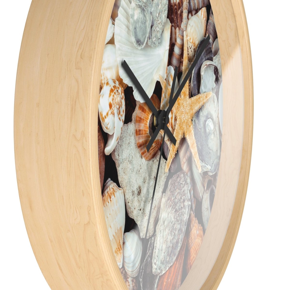 Coastal Life Wall Clock - Seashell Design for Beach Lovers 88463820084942122596 Earthbound Pacific