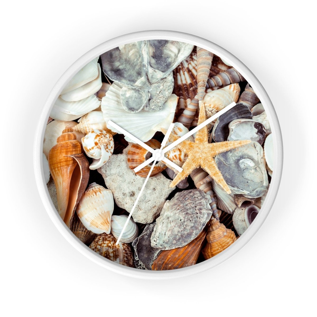 Coastal Life Wall Clock - Seashell Design for Beach Lovers 88463820084942122596 Earthbound Pacific