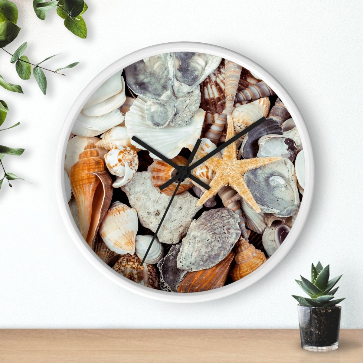 Coastal Life Wall Clock - Seashell Design for Beach Lovers 88463820084942122596 Earthbound Pacific