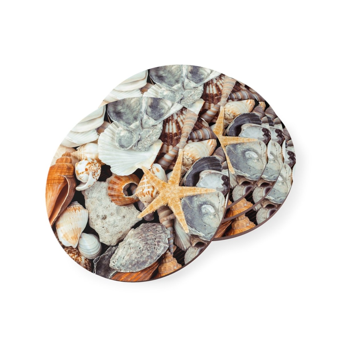 Coastal Themed Coasters - Beach Shell Design for Home Decor 63772528211951484335 Earthbound Pacific