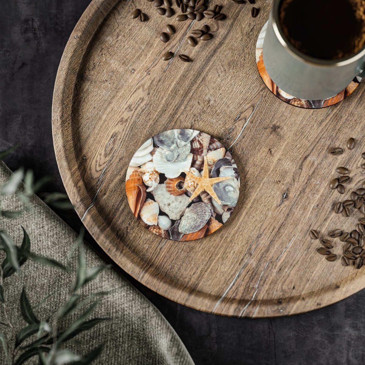 Coastal Themed Coasters - Beach Shell Design for Home Decor 33003383860622343368 Earthbound Pacific