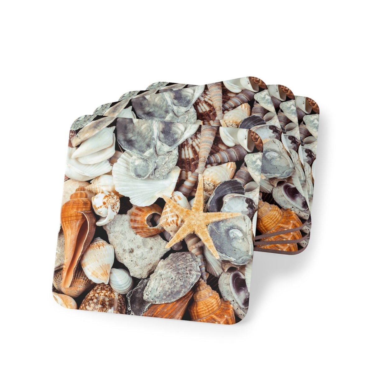 Coastal Themed Coasters - Beach Shell Design for Home Decor 33003383860622343368 Earthbound Pacific