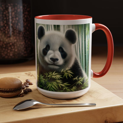 Coffee Mug - Panda in Bamboo Forest Design - Earthbound Pacific