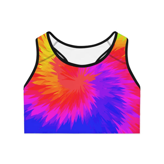 Color Splash Abstract Sports Bra - Earthbound Pacific