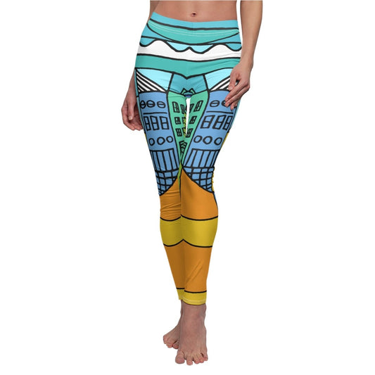 Colorful Abstract design Leggings - Earthbound Pacific