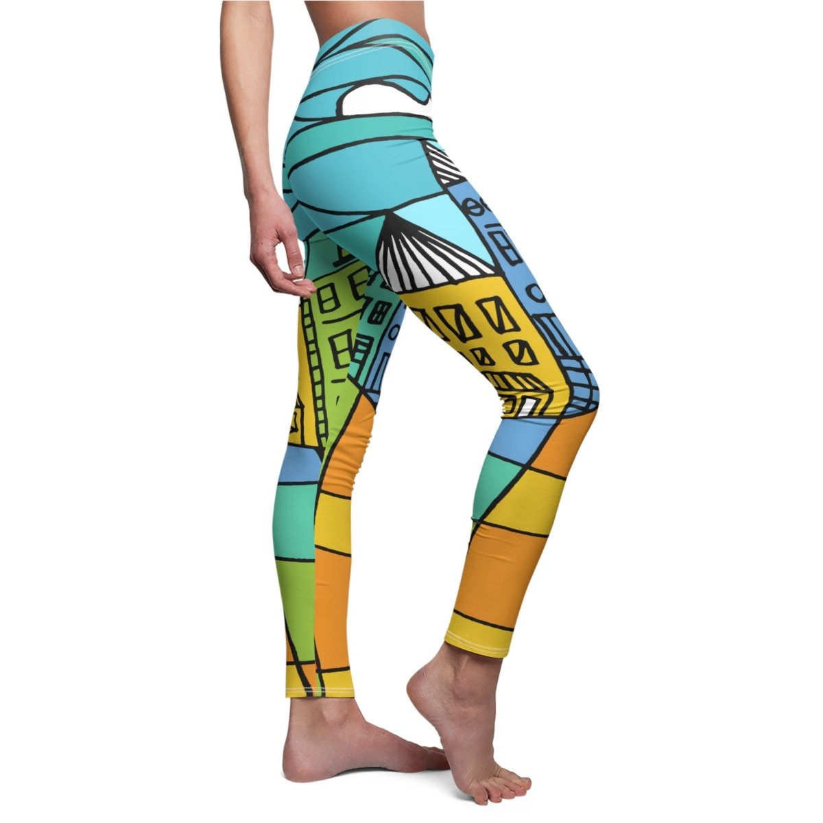 Colorful Abstract design Leggings - Earthbound Pacific