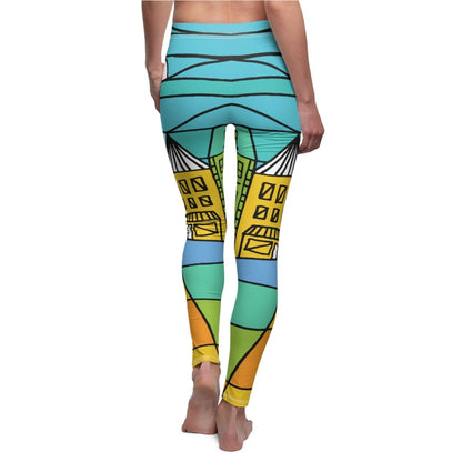 Colorful Abstract design Leggings - Earthbound Pacific