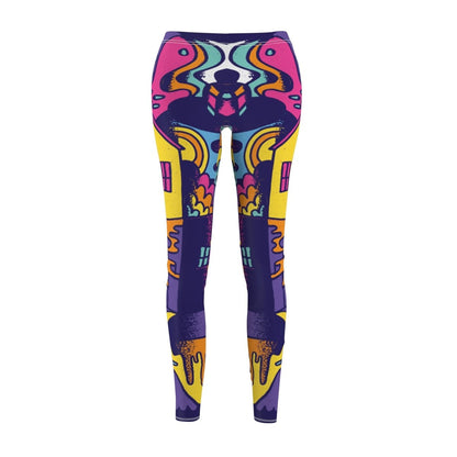 Colorful Abstract Doodle Leggings - Earthbound Pacific