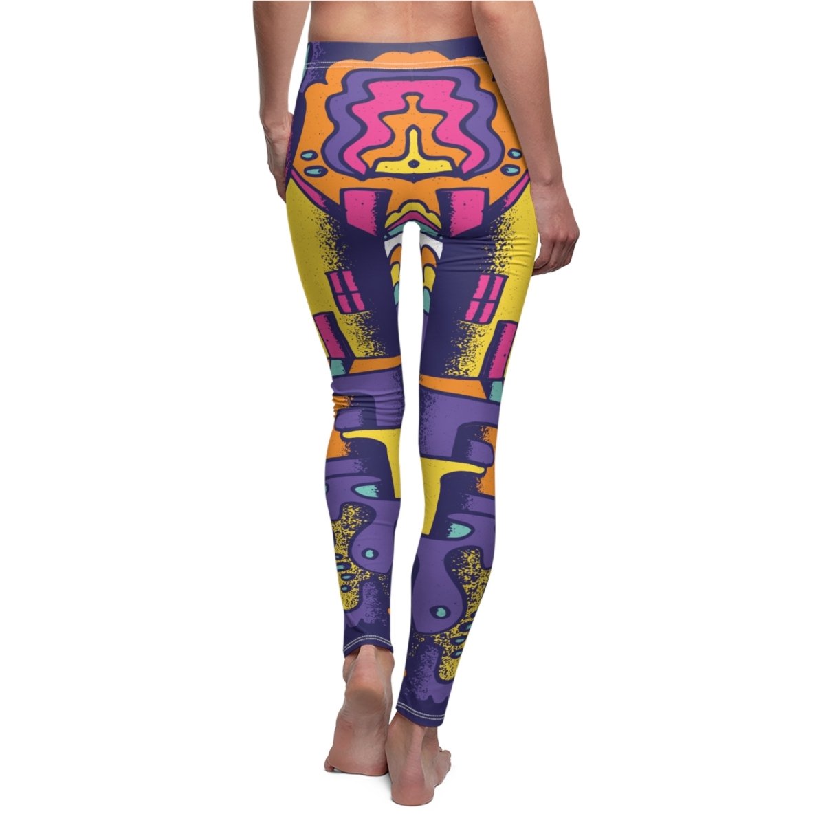 Colorful Abstract Doodle Leggings - Earthbound Pacific