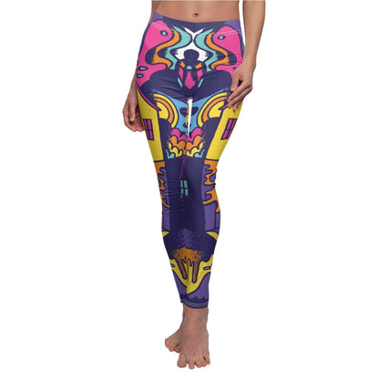 Colorful Abstract Doodle Leggings - Earthbound Pacific