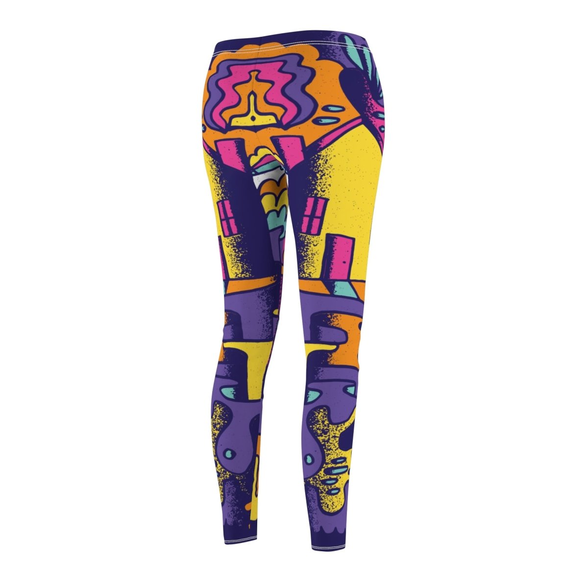 Colorful Abstract Doodle Leggings - Earthbound Pacific