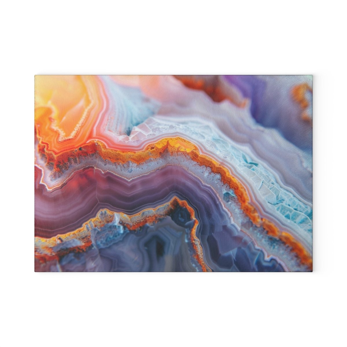 Colorful Geode Design Glass Cutting Board - Unique Kitchen Decor & Gift Idea 45262911137226525625 Earthbound Pacific