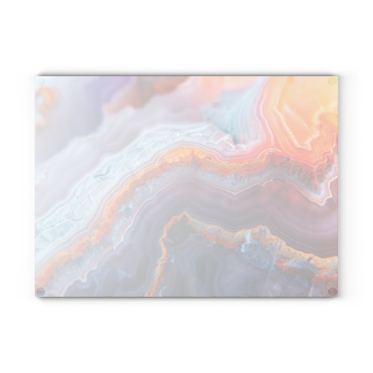 Colorful Geode Design Glass Cutting Board - Unique Kitchen Decor & Gift Idea 45262911137226525625 Earthbound Pacific