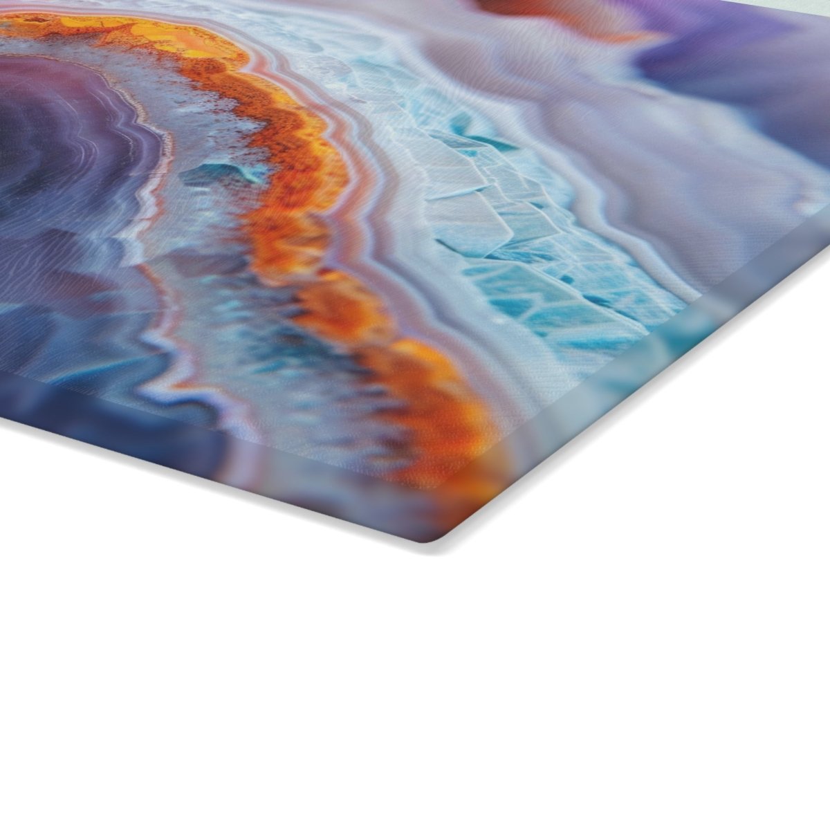 Colorful Geode Design Glass Cutting Board - Unique Kitchen Decor & Gift Idea 45262911137226525625 Earthbound Pacific