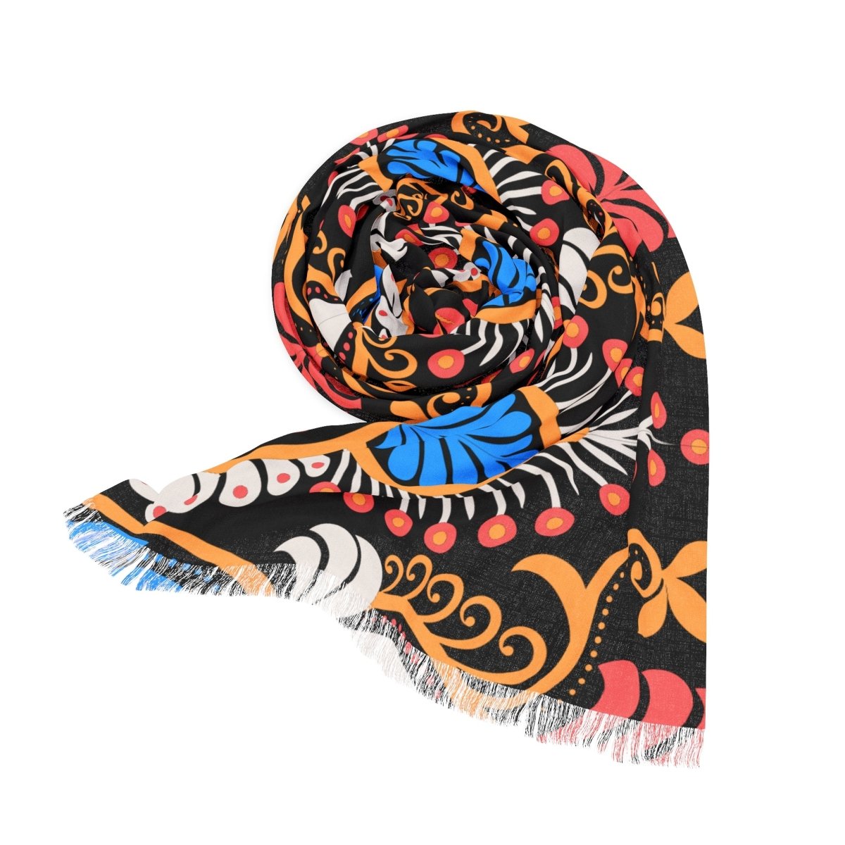 Colorful Geometric Scarf, Lightweight Scarf 25599650149263789686 Earthbound Pacific