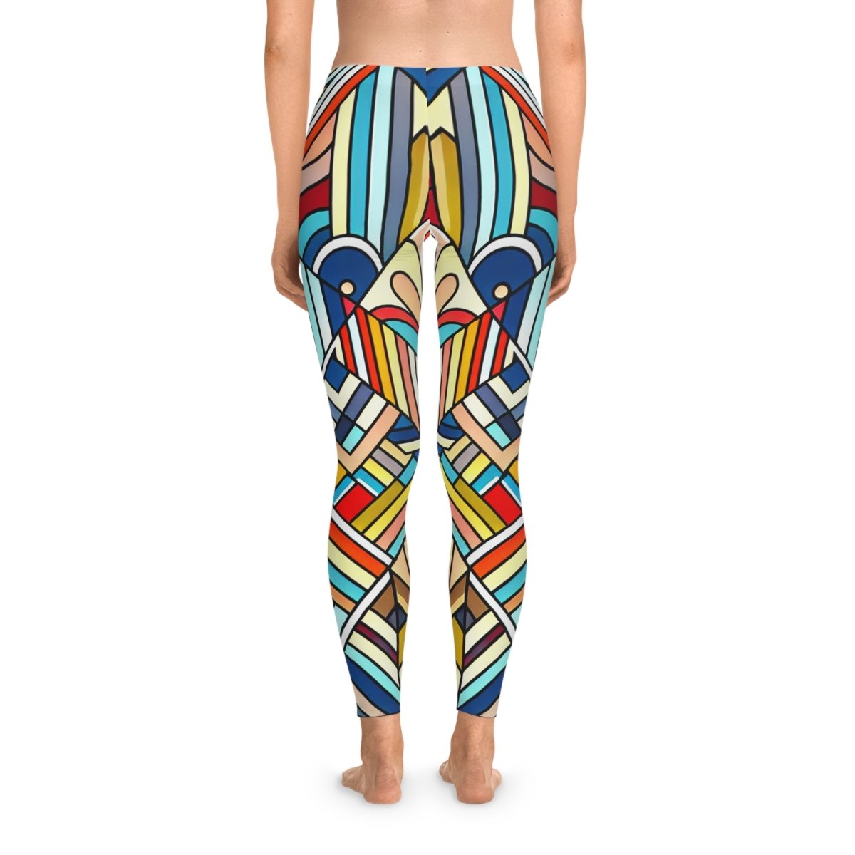 Colorful Geometric Stretchy Leggings 25325631238879973952 Earthbound Pacific