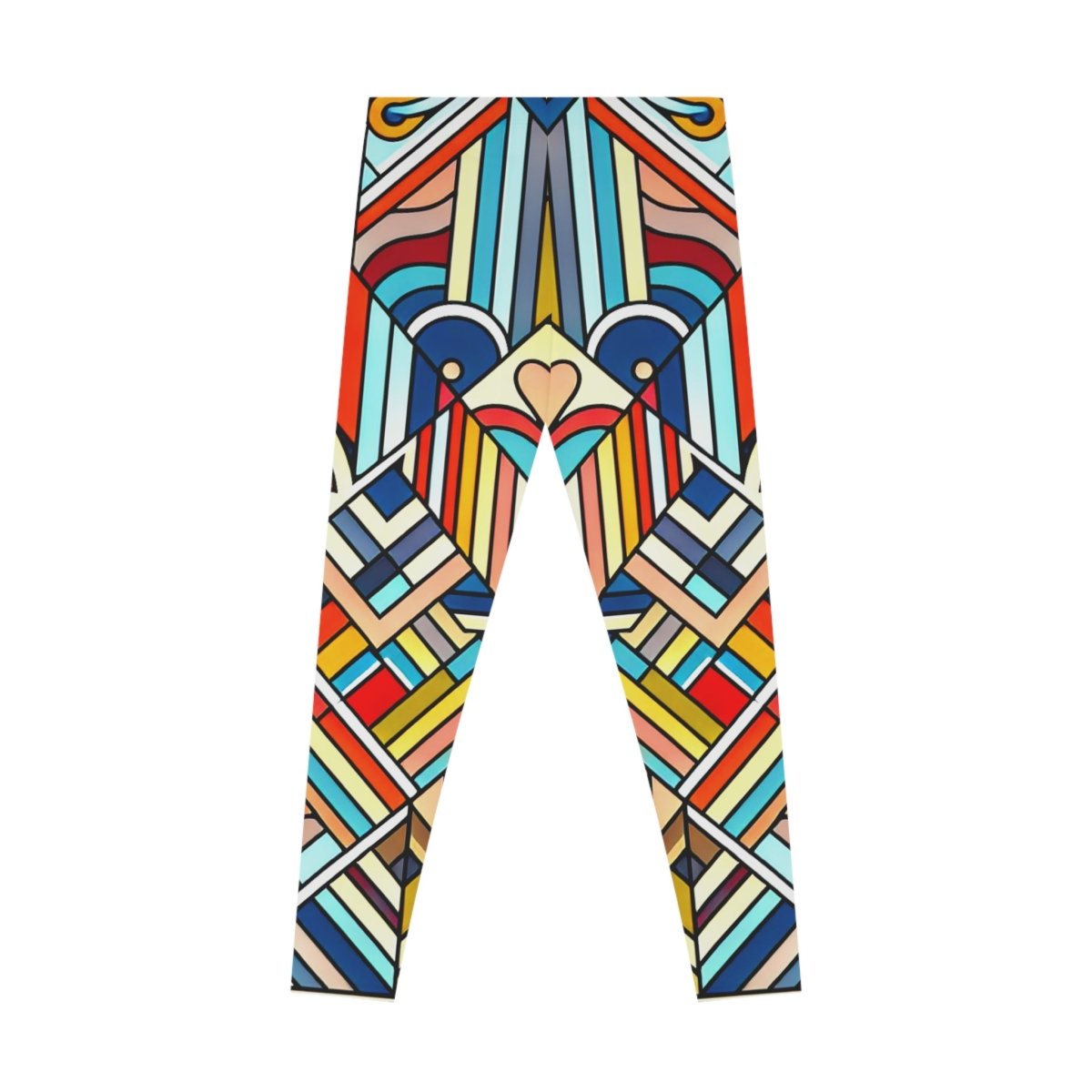 Colorful Geometric Stretchy Leggings 25325631238879973952 Earthbound Pacific