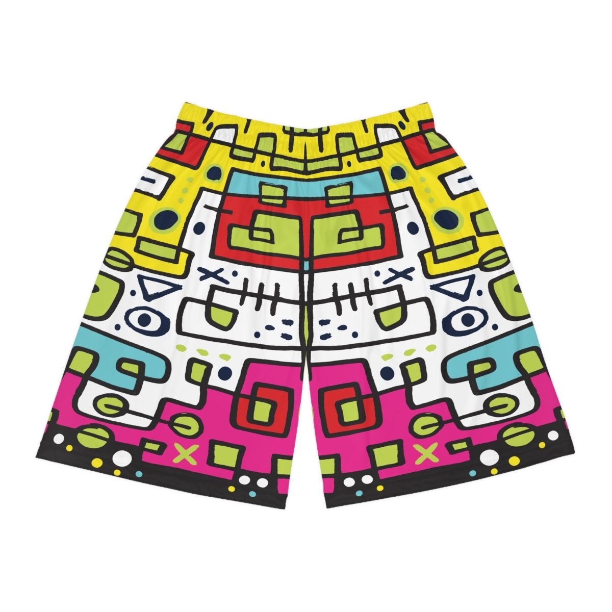 Colorful Graffiti Basketball Shorts - Earthbound Pacific