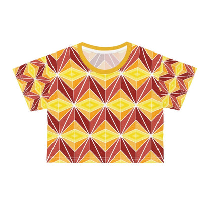 Colorful Moroccan Crop Tee - Earthbound Pacific