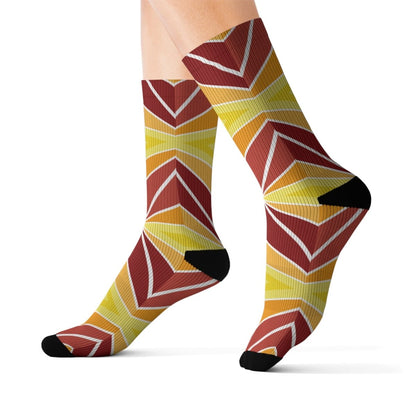 Colorful Moroccan Inspired design Socks - Earthbound Pacific