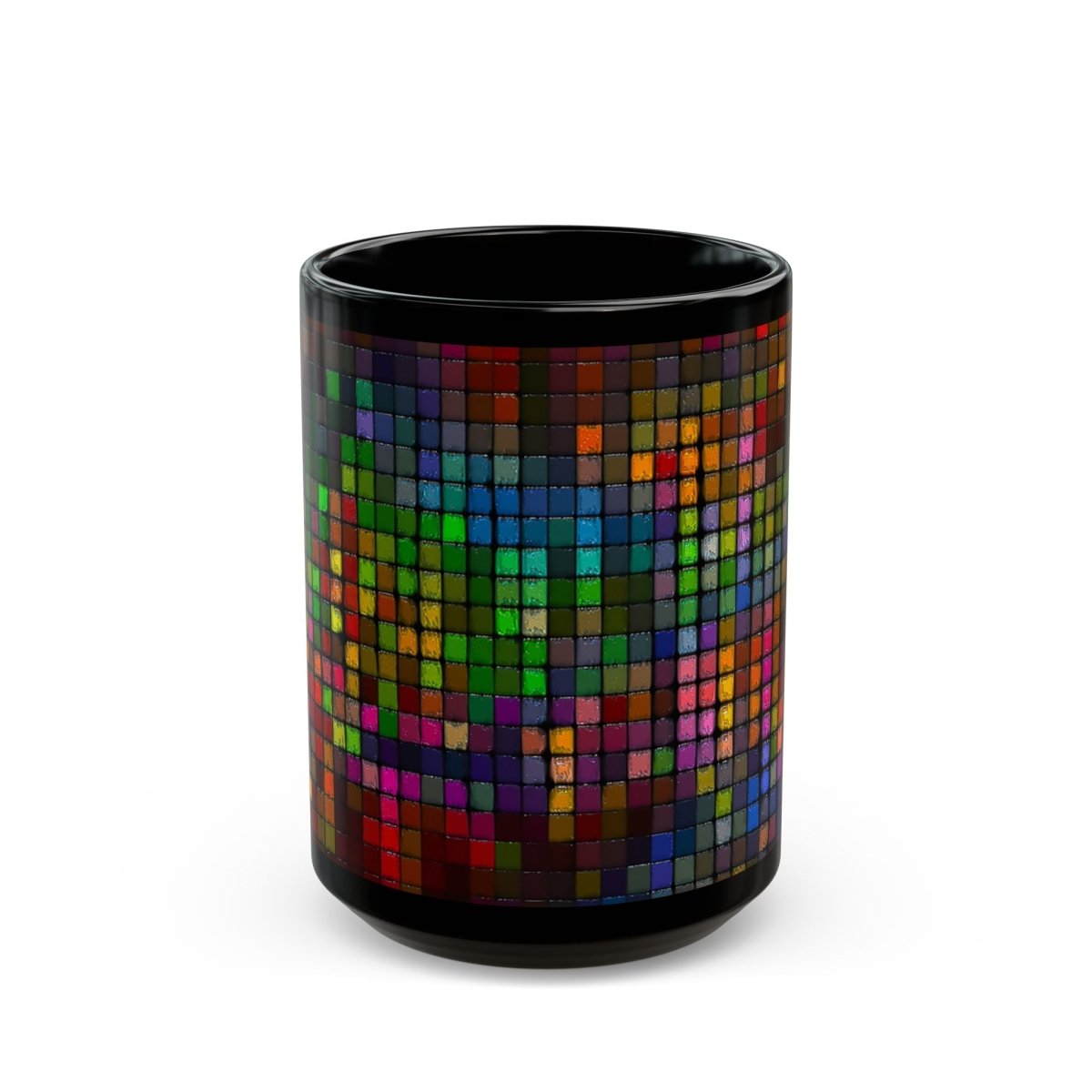 Colorful Mosaic Black Coffee Mug - 11oz & 15oz 97775918845542865703 Earthbound Pacific