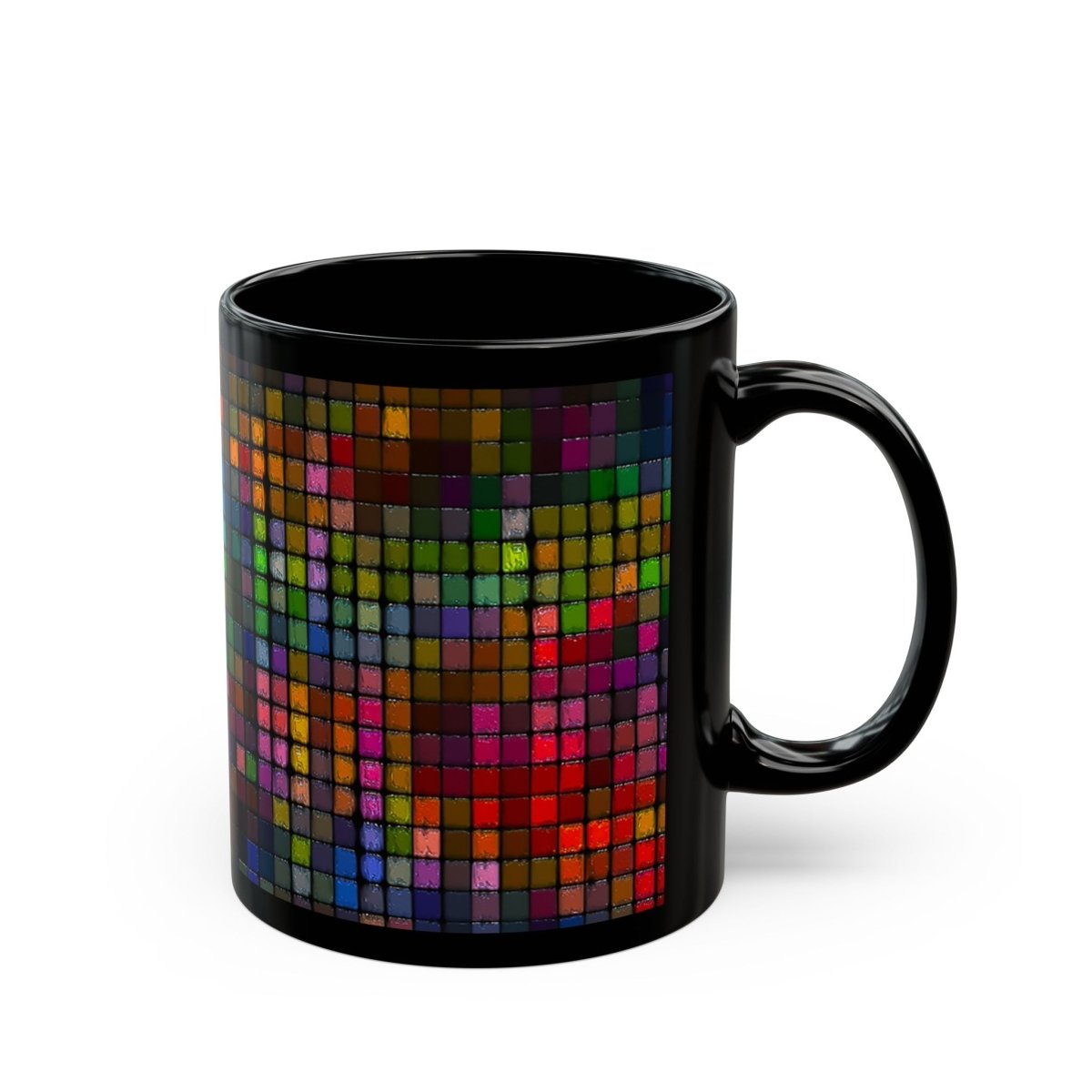 Colorful Mosaic Black Coffee Mug - 11oz & 15oz 25973440144359179439 Earthbound Pacific