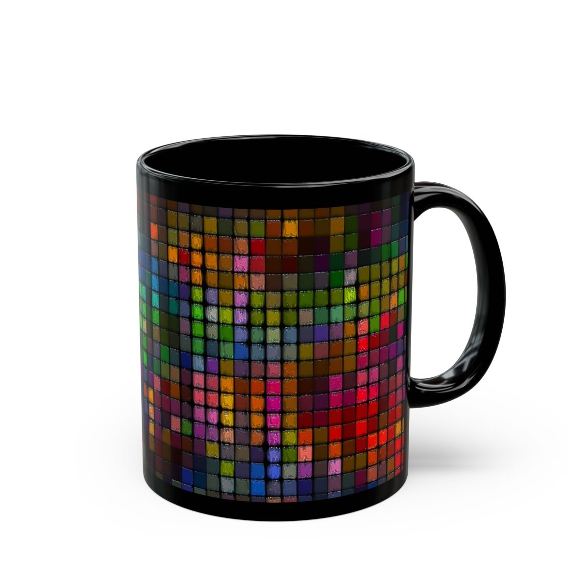 Colorful Mosaic Black Coffee Mug - 11oz & 15oz 97775918845542865703 Earthbound Pacific