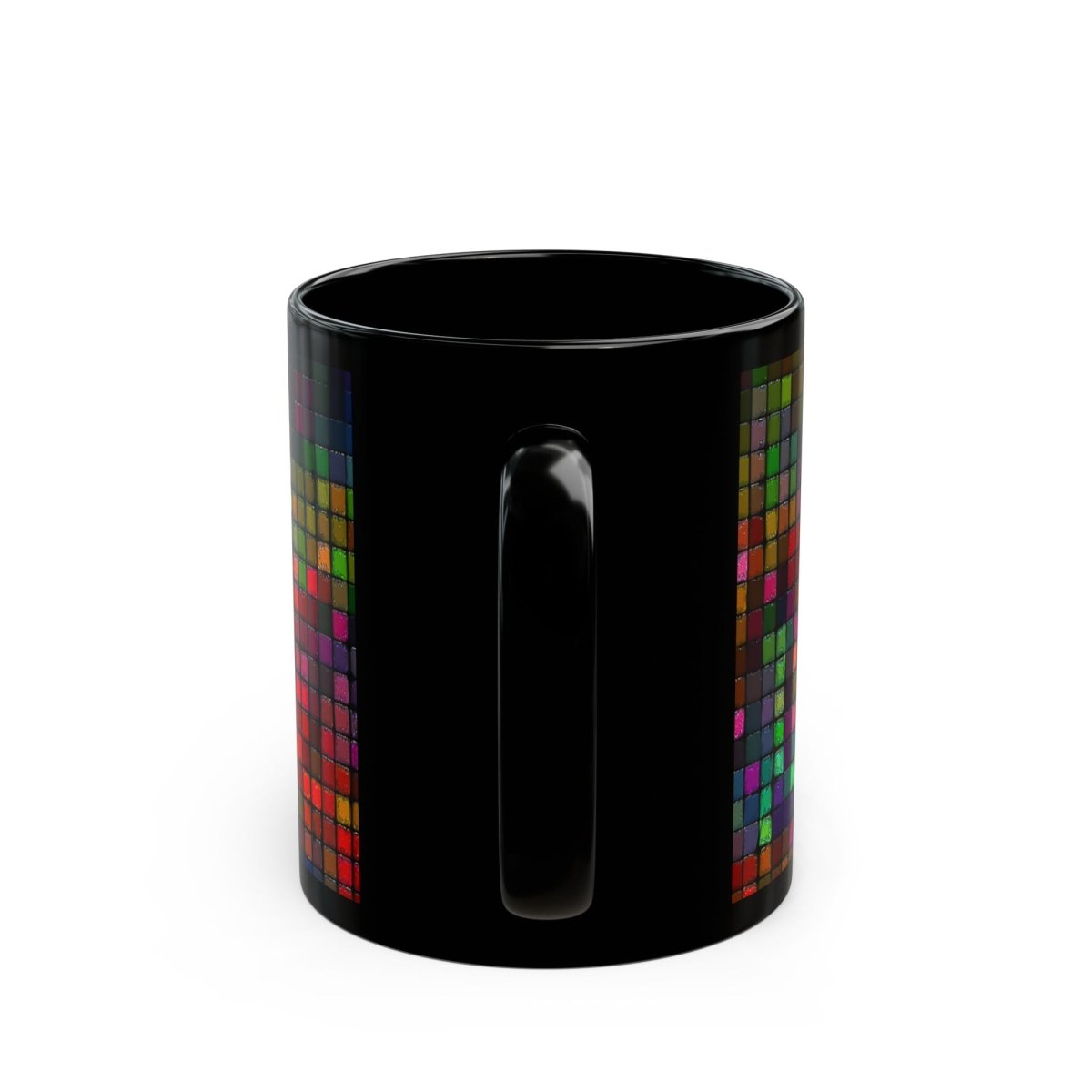 Colorful Mosaic Black Coffee Mug - 11oz & 15oz 97775918845542865703 Earthbound Pacific