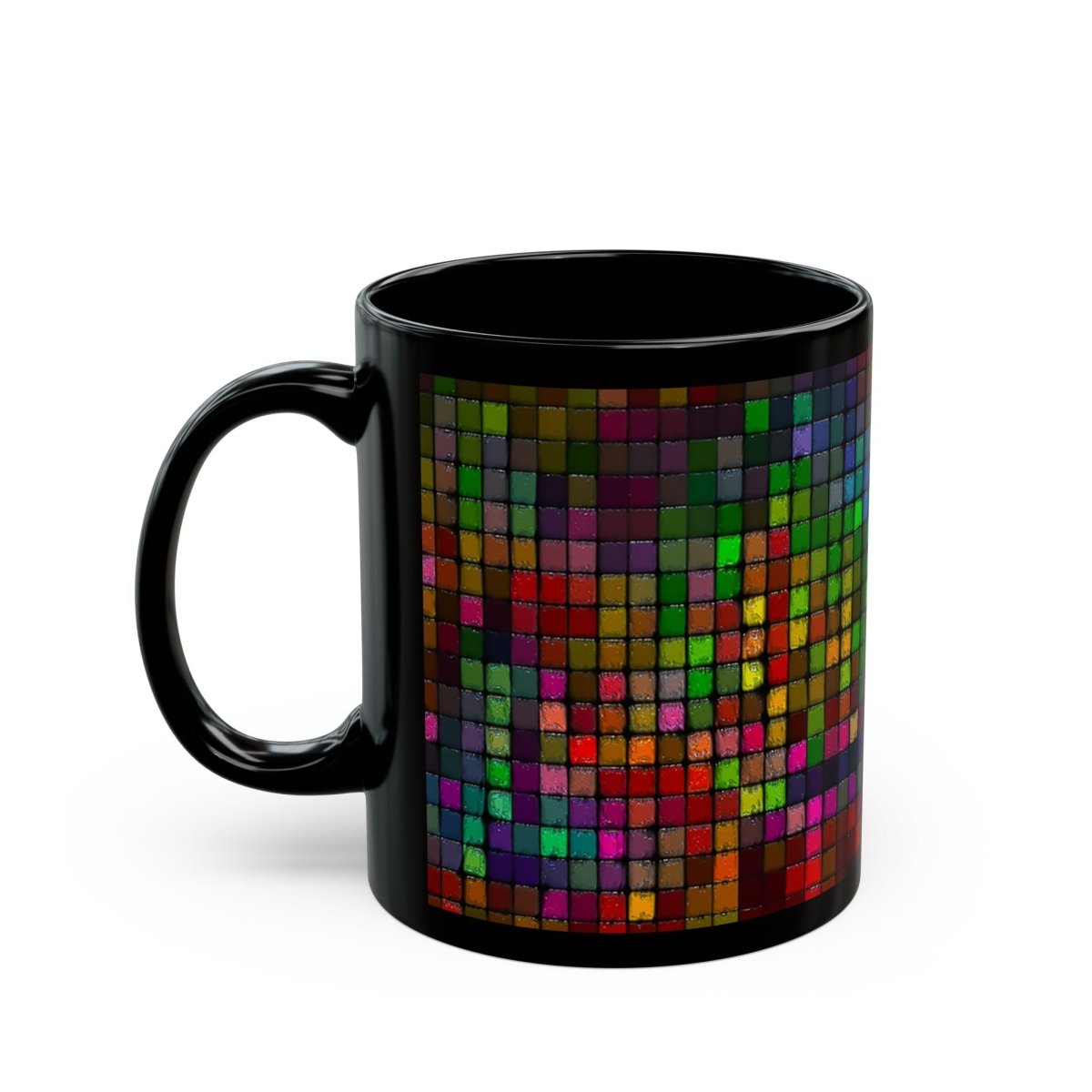 Colorful Mosaic Black Coffee Mug - 11oz & 15oz 97775918845542865703 Earthbound Pacific