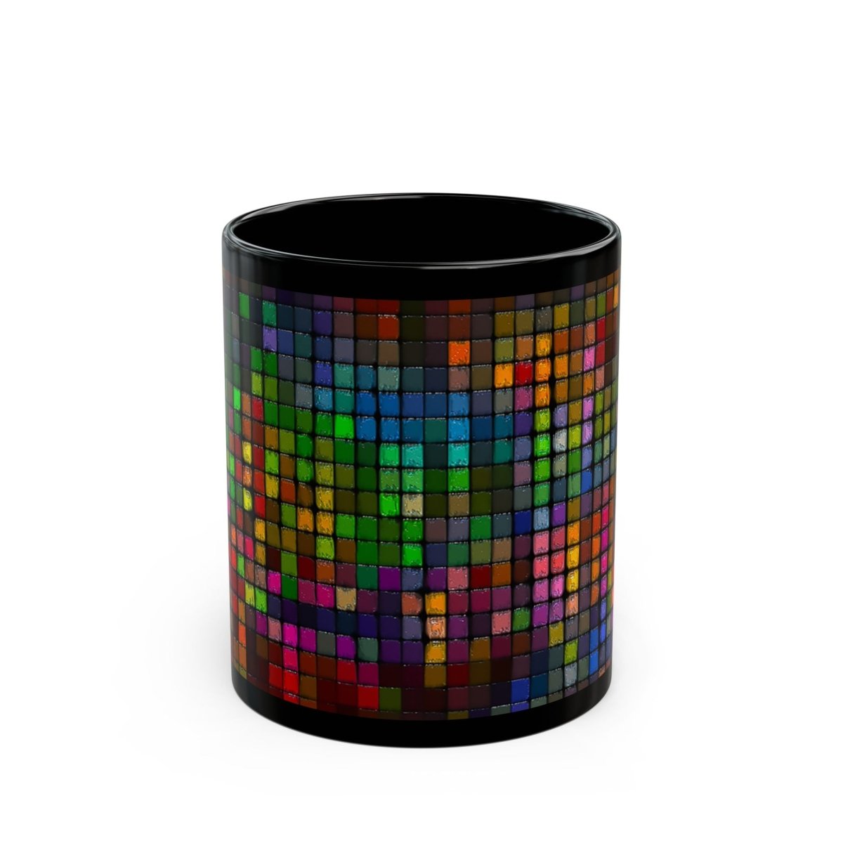 Colorful Mosaic Black Coffee Mug - 11oz & 15oz 97775918845542865703 Earthbound Pacific