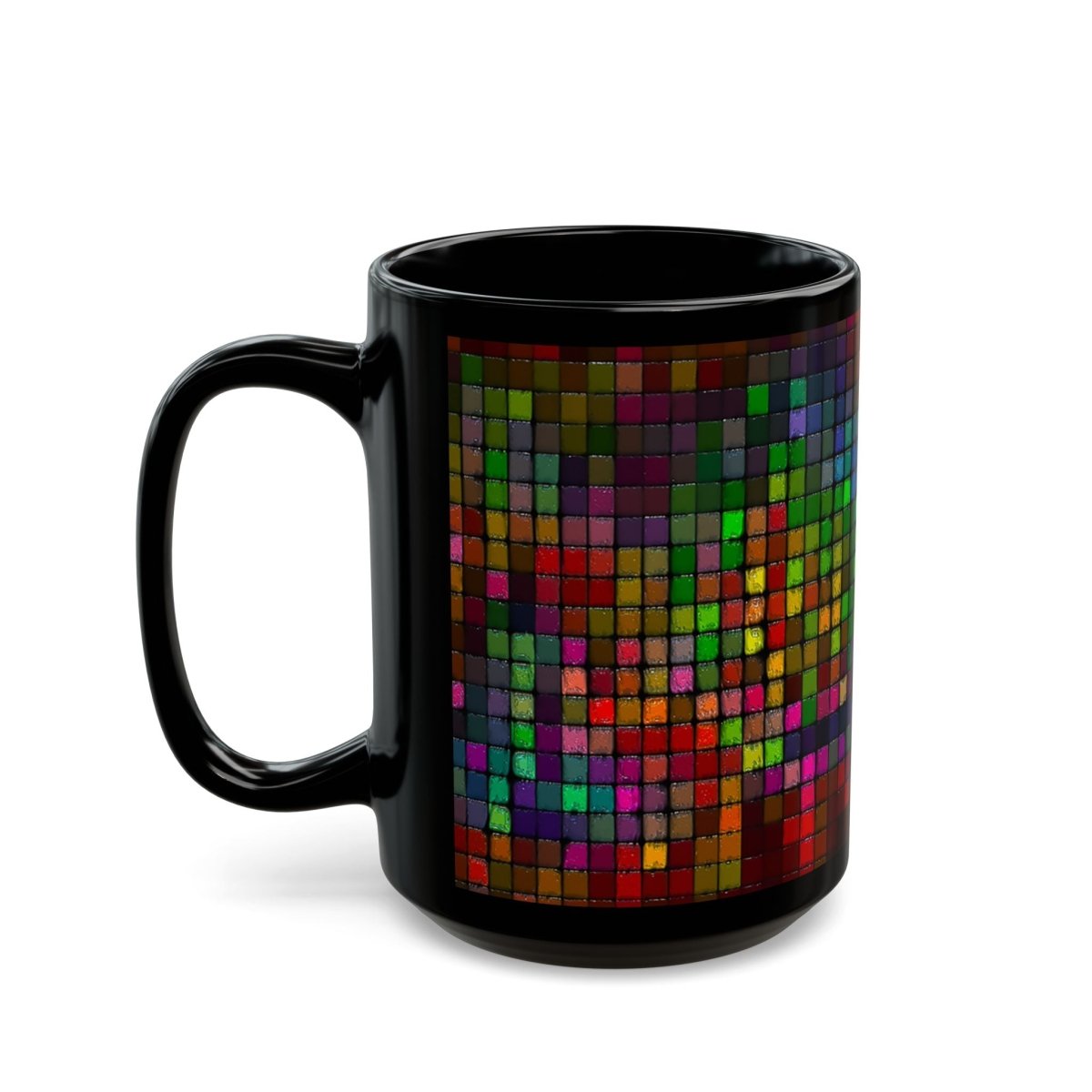 Colorful Mosaic Black Coffee Mug - 11oz & 15oz 97775918845542865703 Earthbound Pacific