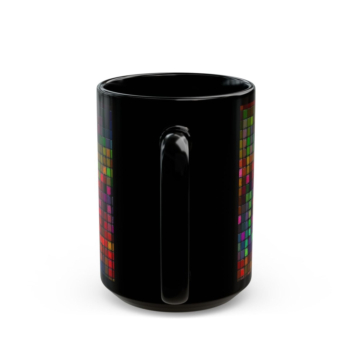 Colorful Mosaic Black Coffee Mug - 11oz & 15oz 97775918845542865703 Earthbound Pacific