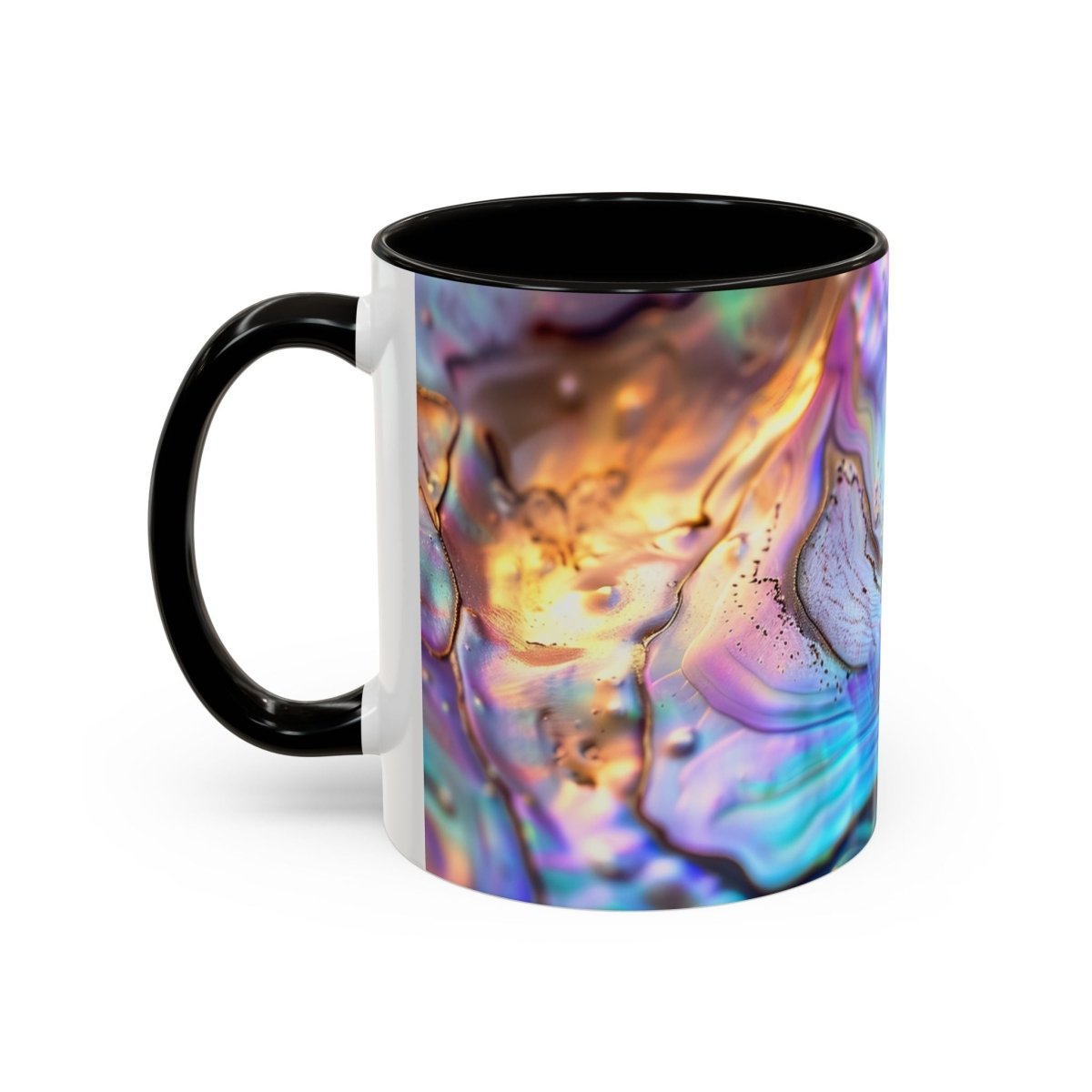 Colorful Mugs, New Zealand Paua Abalone Shell Inspired Design Mug, Souvenir Mug, Gift for Nature Lovers, Kitchen Decor, Coffee Cup, Tea Mug - Earthbound Pacific